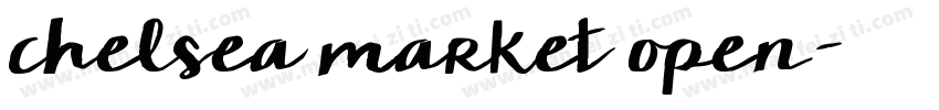 chelsea market open字体转换
